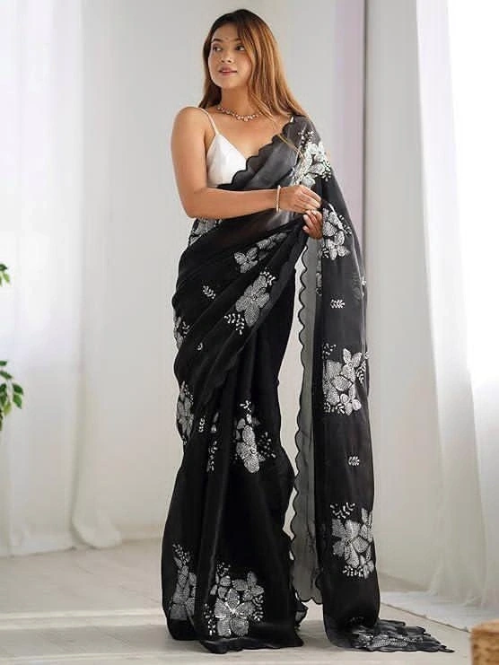 printed saree
